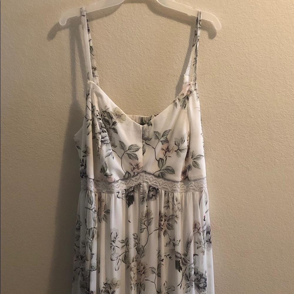 NWT Size 3 White Floral Torrid Plus Size Dress